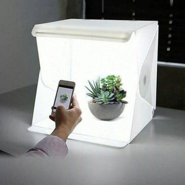 COD Trend-Mini Photo Studio Termasuk Lampu LED Light Box Mini Foto Studio Kecil Small Studio Poto mi