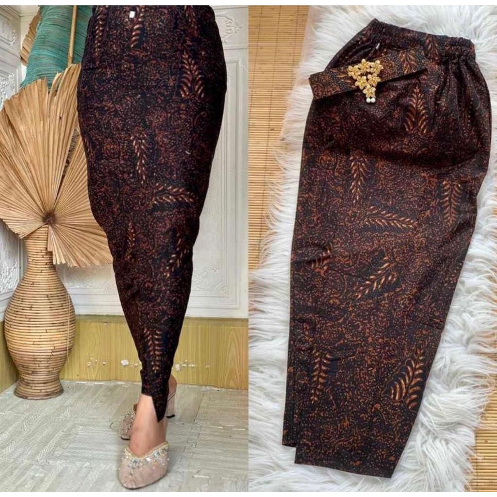 ROK LILIT SETENGAH JADI KAMEN WANITA BATIK BALI JUMBO PREMIUM KONDANGAN PESTA SEMBAHYANG