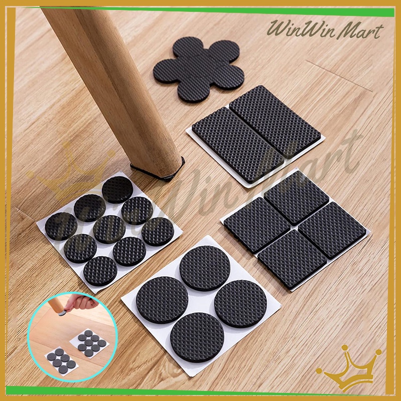 Pads Tatakan Ganjalan Meja Kursi Anti Slip/Alas Kaki Meja Kursi Furniture Bantalan Karet Rubber/Kare