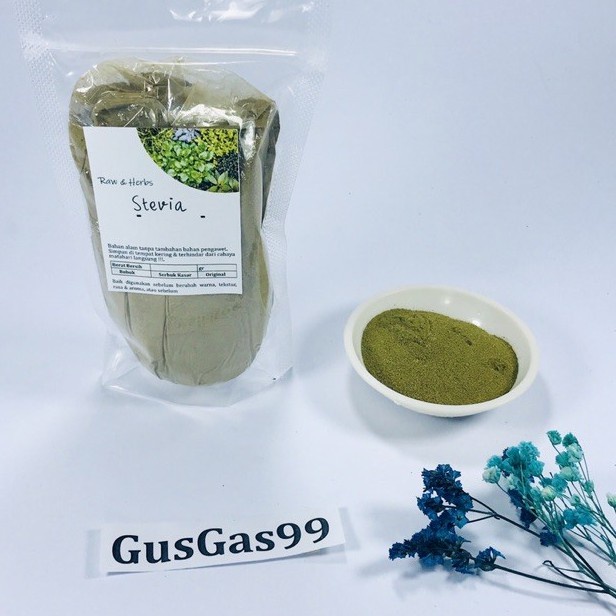 

(100g) Daun Stevia Kering Pemanis Alami Kering Bubuk Herbal Tradisional MURNI Pengganti Gula Tebu