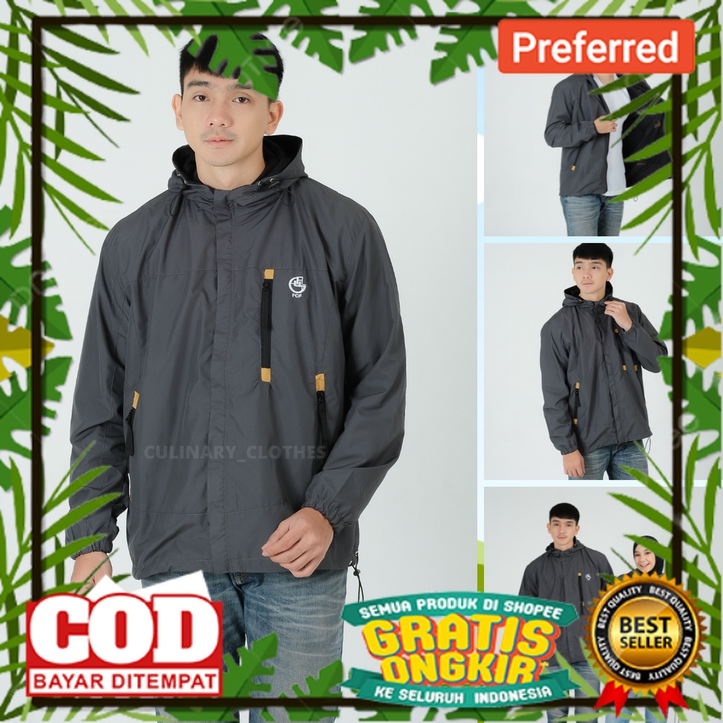 JAKET PARASUT KEREN DESAIN MBOIS //Jaket Parasut Pria / Wanita Waterproof  type Everest Original FCF
