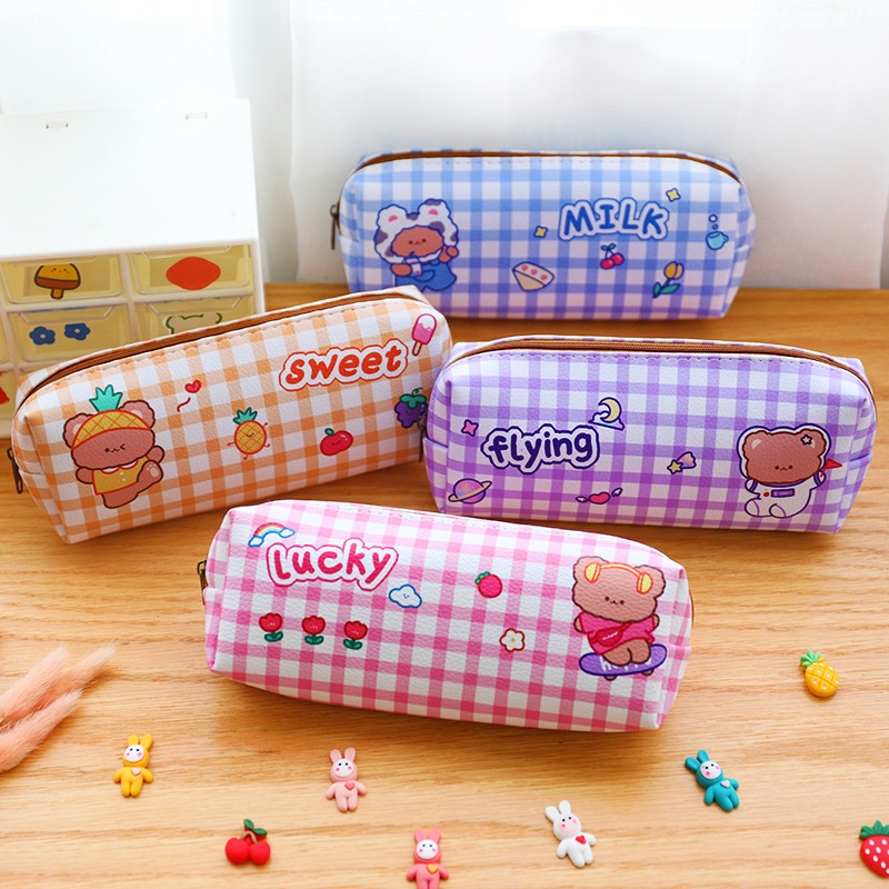 

Tempat Pensil Kotak Bear Pencil Case Pen Lucu