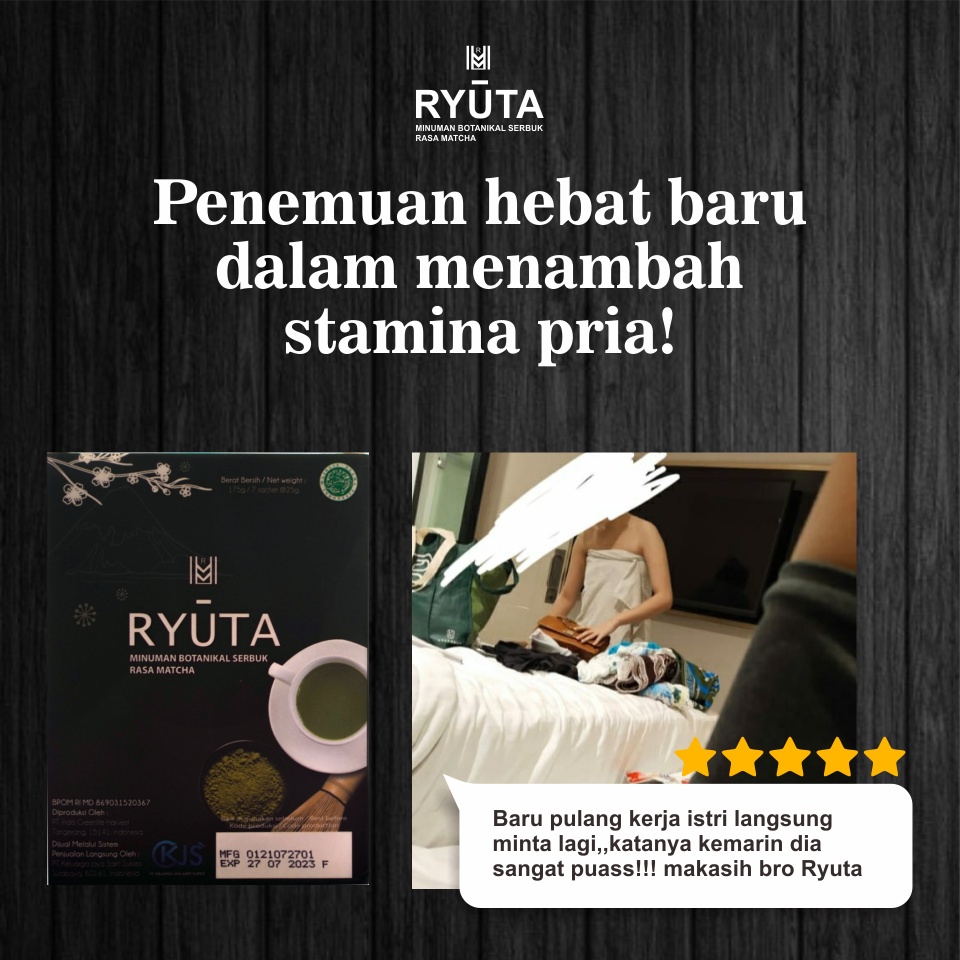 (COD) Obat Kuat Pria Tahan Lama Original 100% Stamina Vitalitas Pria Tahan Lama RYUTA Asli 100% Orig