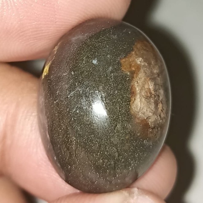 Natural Batu Akik 2466 Pasir Intan Emas Gold Yaman Garut Unik Antik