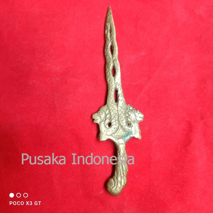 keris naga runting kembar krawang emas full kuningan bk megantara seng bisa dibandingkan dgn toko yg