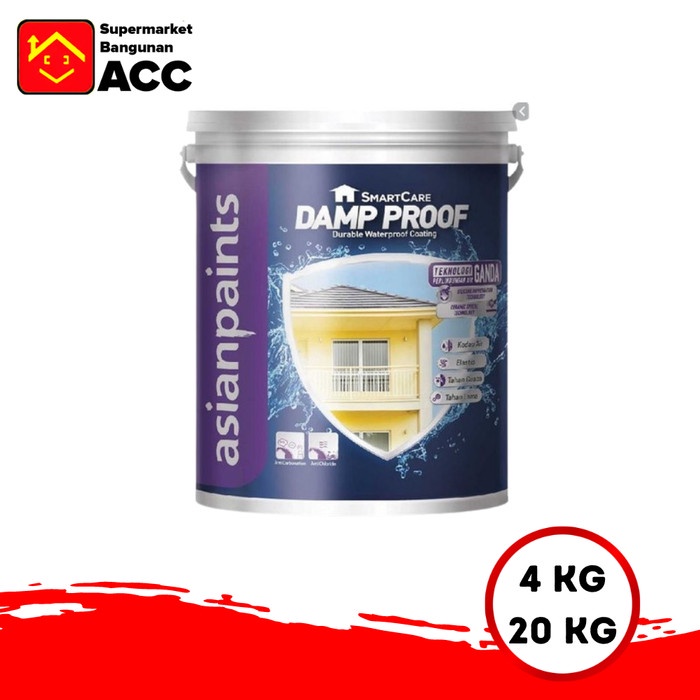 Asian Paints Damp Proof Cat Elastis Waterproofing 4kg