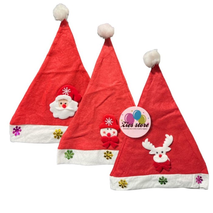 TPSJS-188 Topi Natal Merry Xmas Boneka / Topi Merry Christmas