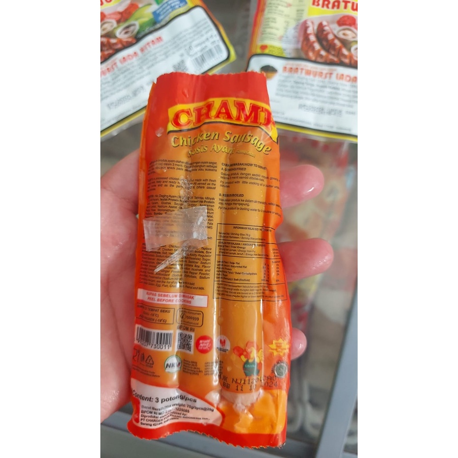 

Champ Sosis Ayam Isi 3 - Semesta Frozen Food