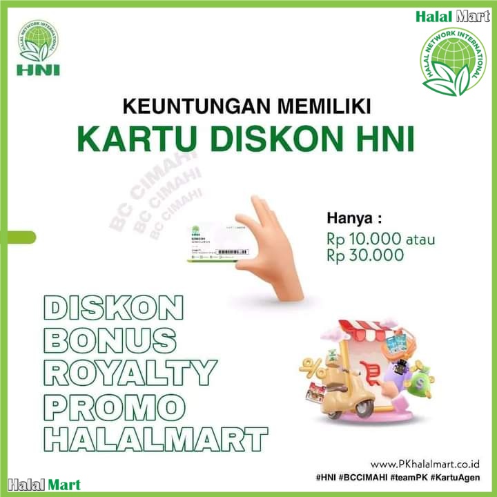 Daftar Member HNI HPAI/KARTU DISKON HNI HPAI - Produk Halal, Sehat dan Harga Terjangkau