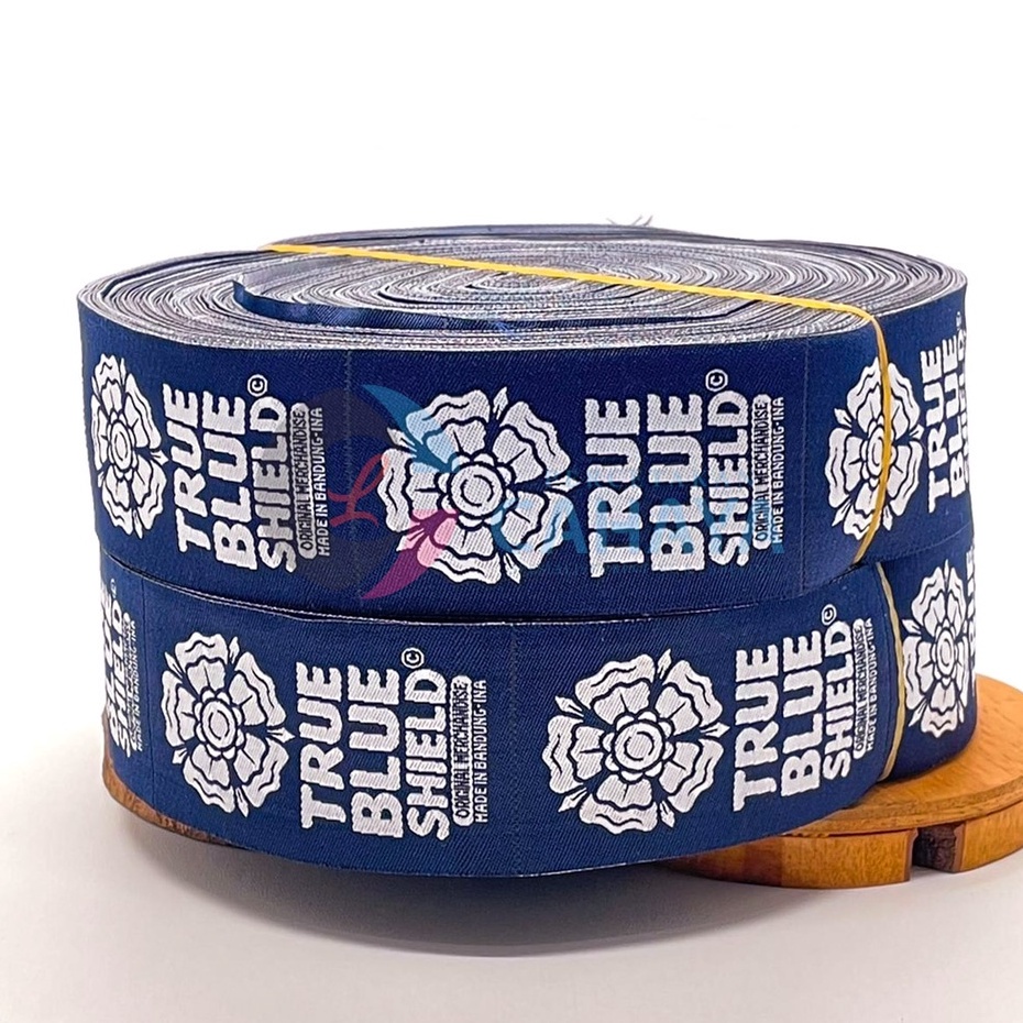 

4.5x5cm label woven damask, label rajut, label tenun, label tas, label kaos, label hijab, merek