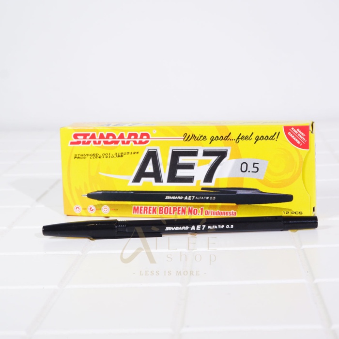 

Ballpoint Pulpen Bolpoint Bolpen Standard AE7 0.5 / Hitam Biru Merah