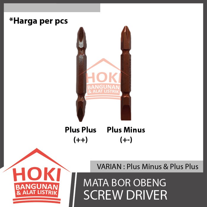 MATA BOR OBENG MAGNET ++ / +- Screw Driver - Sekrup Kembang Plus Minus