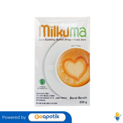 

Milkuma Susu Kambing Etawa Dengan Gula Aren 200 Gram Box