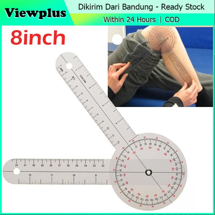 Alat Ukur Goniometer Fisioterapi Penggaris Tulang Sendi Jari Spinal Sudut Alat Kesehatan