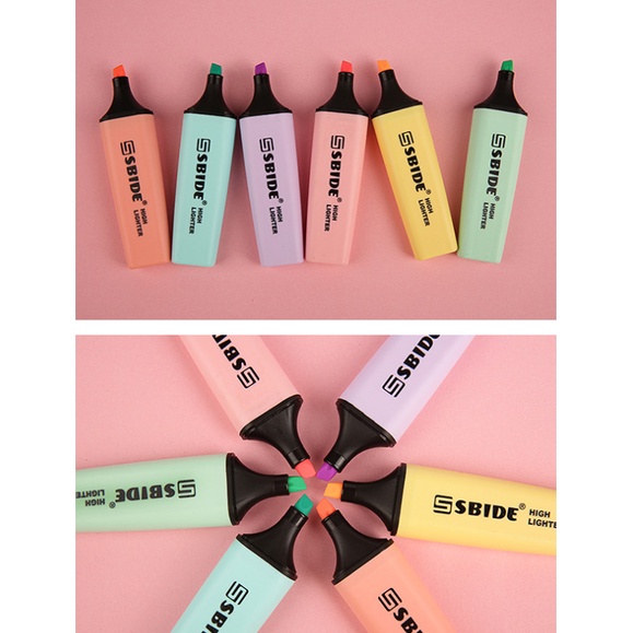 ZT SBIDE Highlighter Pastel Macaron Color / Highlighter warna Pastel bukan Stabilo Boss