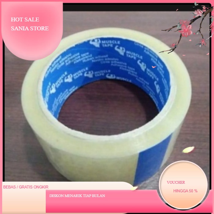 

Lakban Bening 72 Yard 2 Inch 5cm Tebal Daya Lekat Kuat