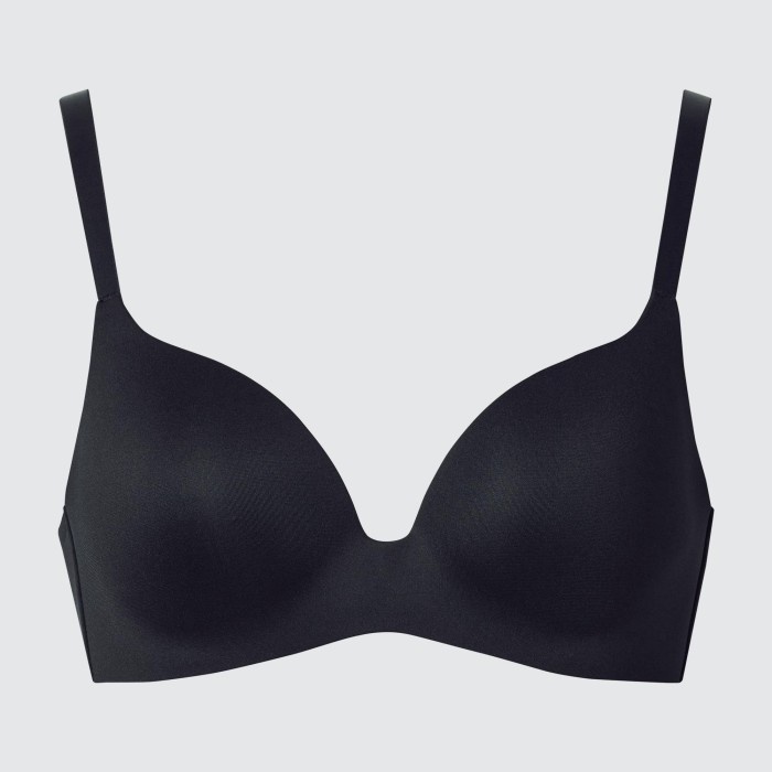 UNIQLO Bra Tanpa Kawat (Penyangga 3D) 464333  Wanita - 09 BLACK