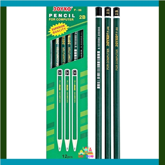 

Pensil 2B Joyko P-88 Hijau Per Pcs