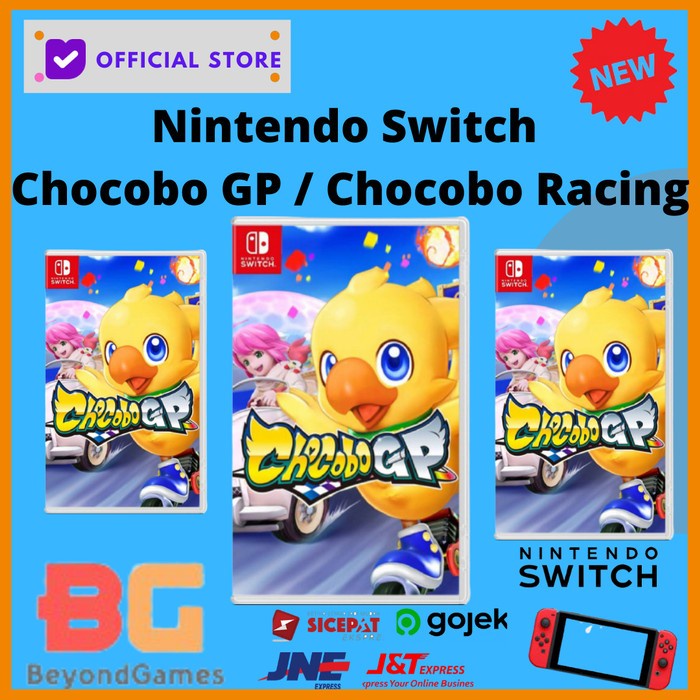 MURAH-  Nintendo Switch Chocobo GP - Chocobo Racing English Asia Version - STIKER CHOCO- 1.2.23