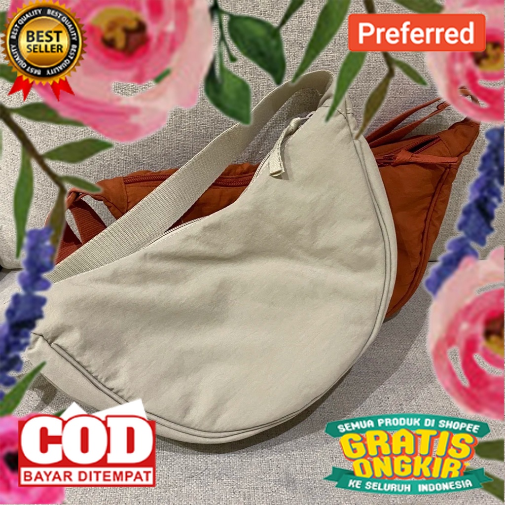 【COD】READY STOCK Tas Bahu Mini Wanita Selempang Waist Bag Sling Bag Shoulder Round Bulat Cewek Jasti