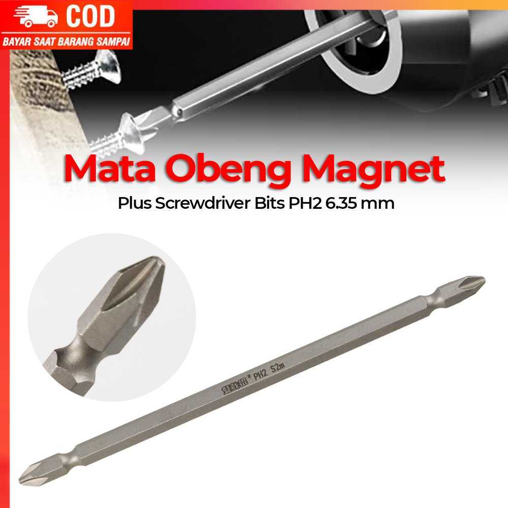 ( 100% BARANG ORI ) OUSHENGLI Mata Obeng Magnet Obeng Plus Screwdriver Bits PH2 6.35 mm - S2PH2