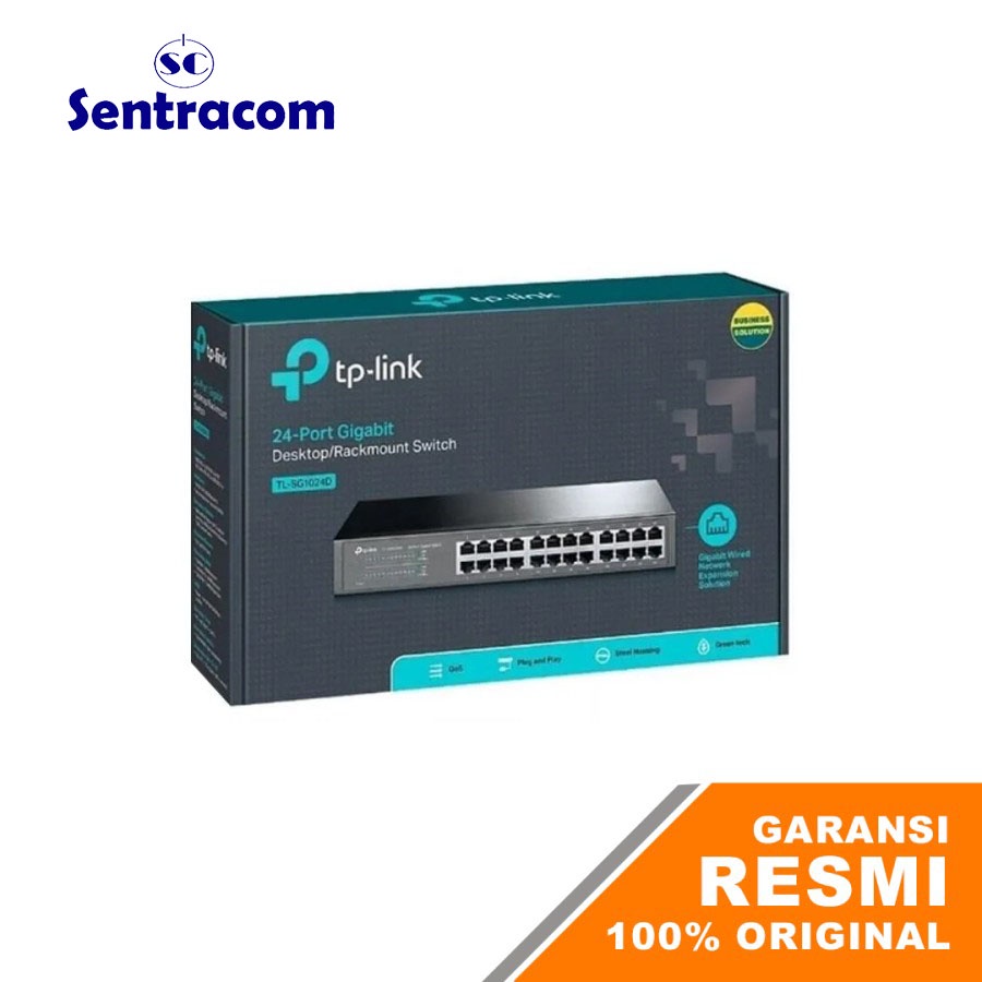 TP-LINK TPLINK TP LINK TL-SG1024D 24 Port Gigabit Switch
