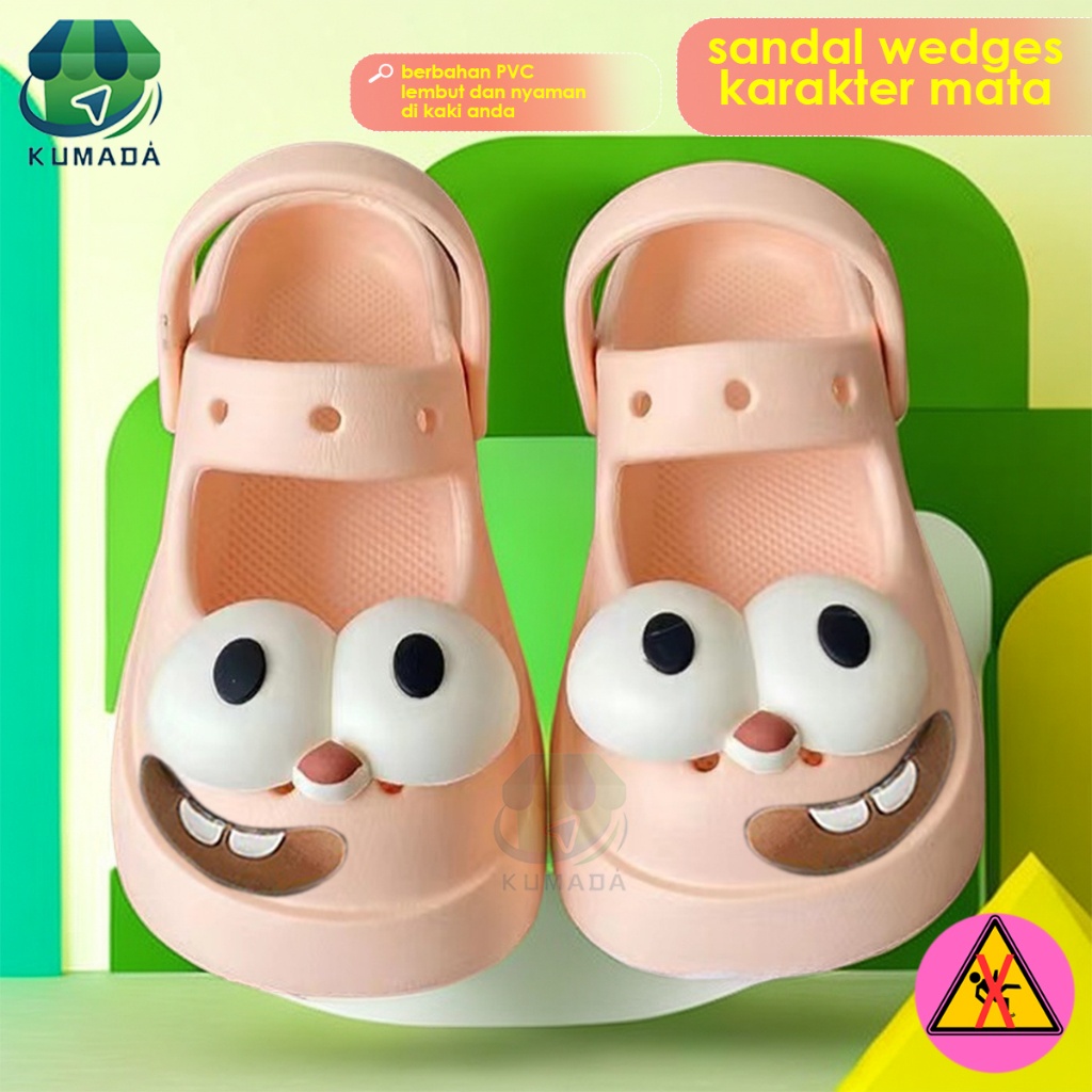 Sandal Mata Jelly Wanita Import Sendal Wanita Terbaru 2023 Sepatu Sandal Wanita Korean Style Sandal 