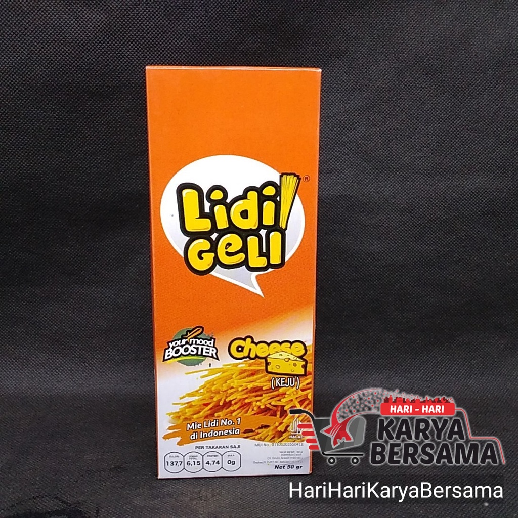 

SNACK LIDI GELI MIE LIDI CHEESE 50GR