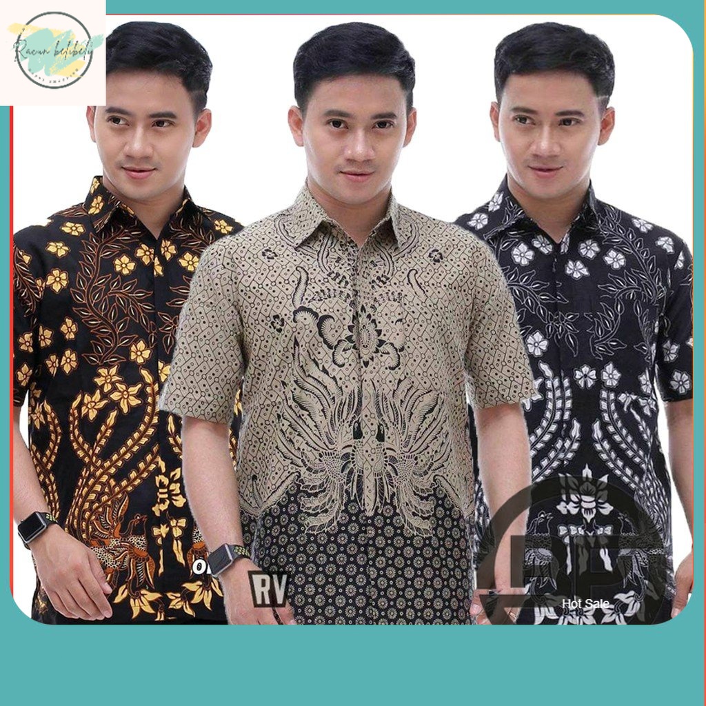 BAJU BATIK PRIA 2023 / Hem Batik Pria Lengan Pendek - Baju Batik Pria - Hem Batik Pria Jumbo M L XL 