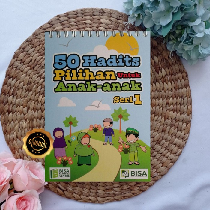 Buku 50 Hadits Pilihan Untuk Anak Model Kalender Duduk Spiral - Seri 1 - Asli