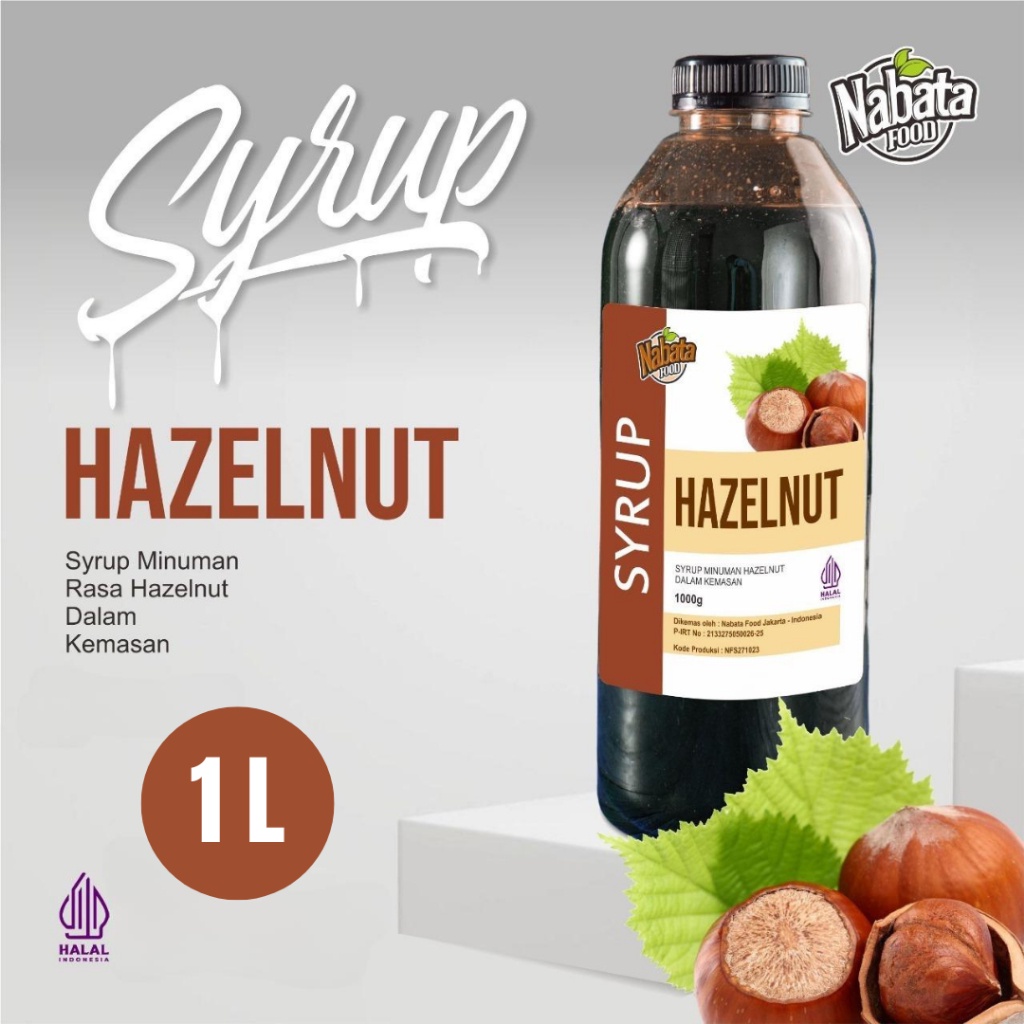 

COD Sirup Hazelnut Untuk Kopi Premium Nabata food 1 liter Halal
