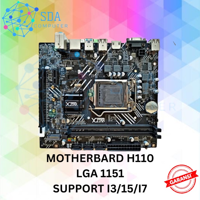 MAINBOARD H110 DDR4 SOCKET LGA 1151 MOTHERBOARD I3/I5/I7