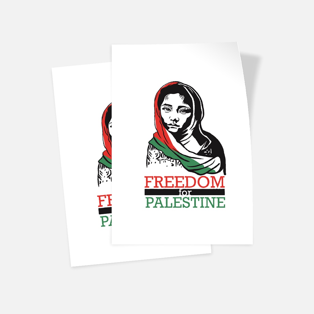 

Matte Sticker - Set of 2 Stiker Matte Palestina Sticker Matte