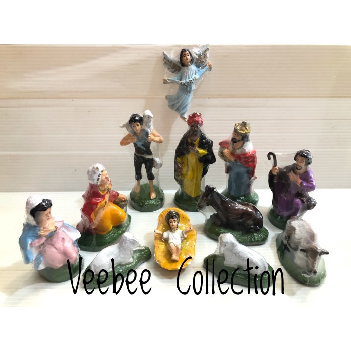 RRS Patung kelahiran yesus/ Diorama / hiasan pohon natal/ patung yesus