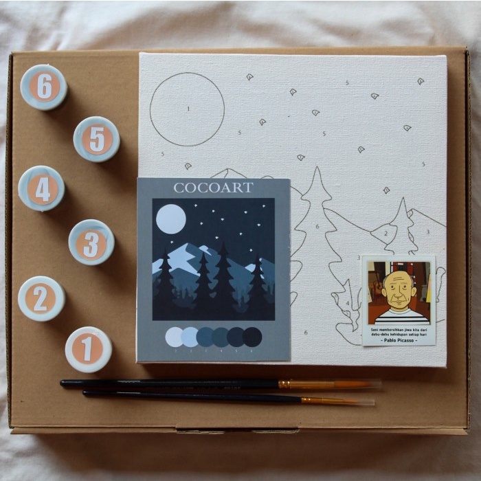 

Cocoart.id - Paint By Number Kit Night View I Kanvas 20 x 20 cm