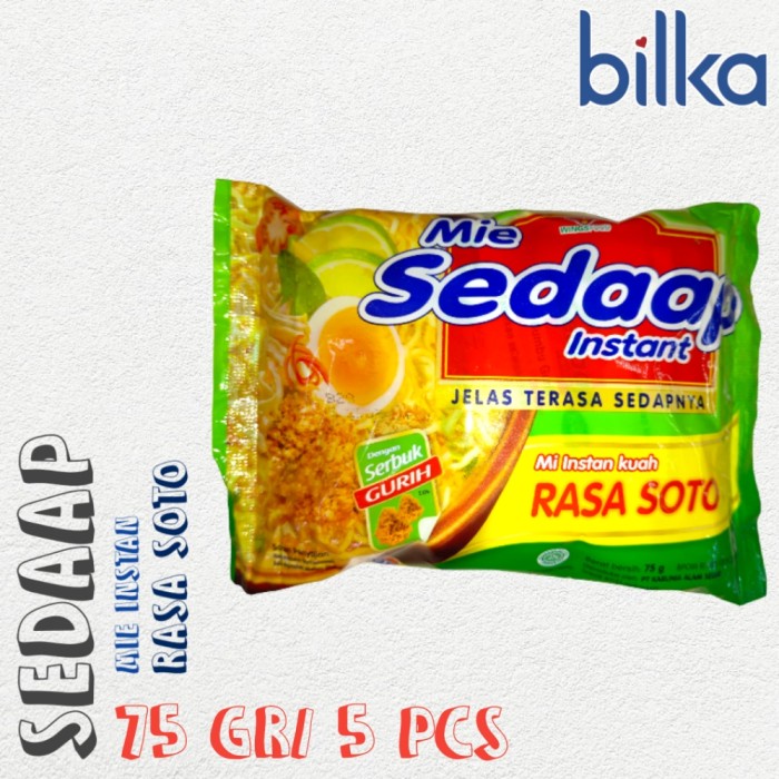 

SEDAAP Mie Instan Rasa Soto 75gr/5pcs