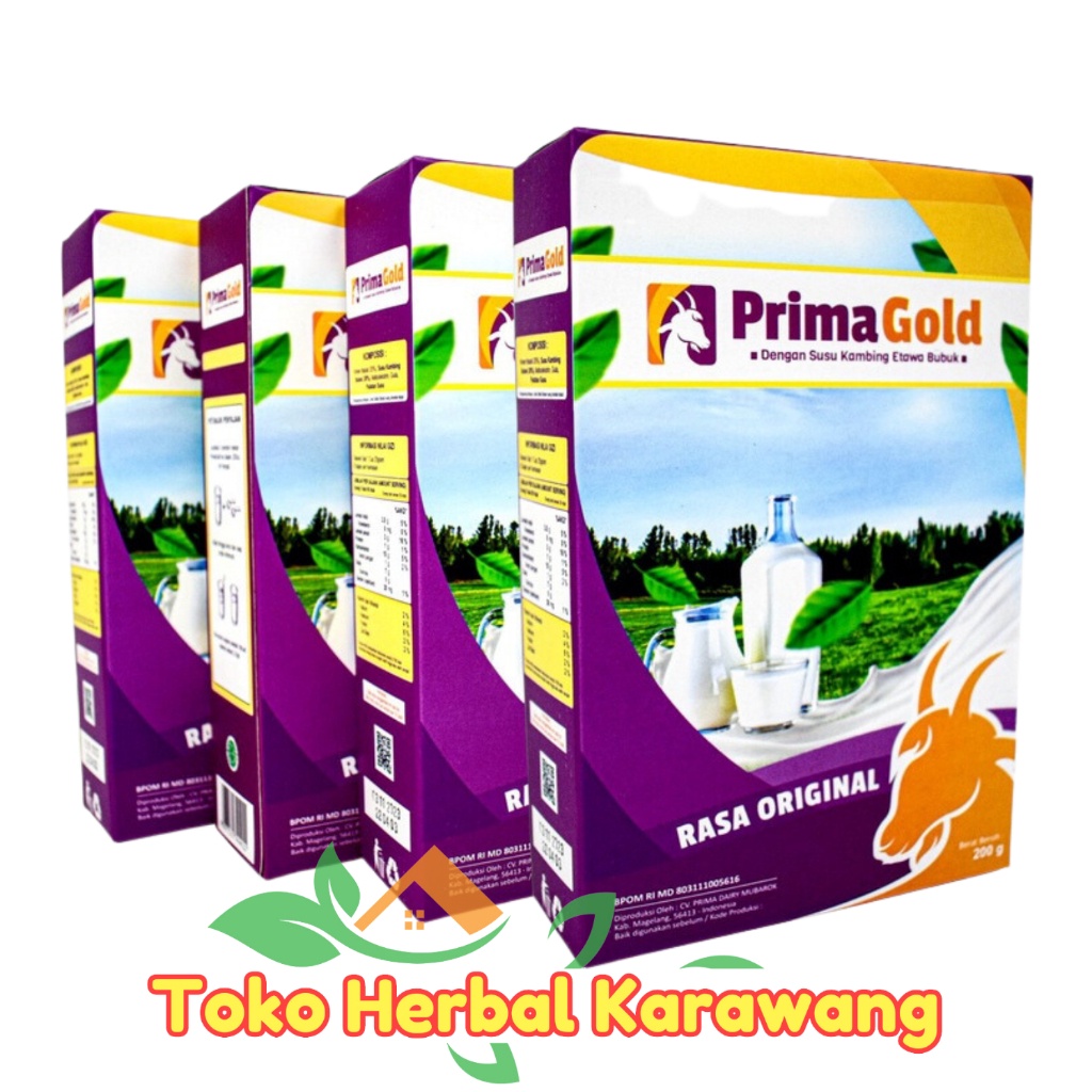 

PAKET 4 BOX PRIMAGOLD / Prima Gold - Susu Kambing Etawa