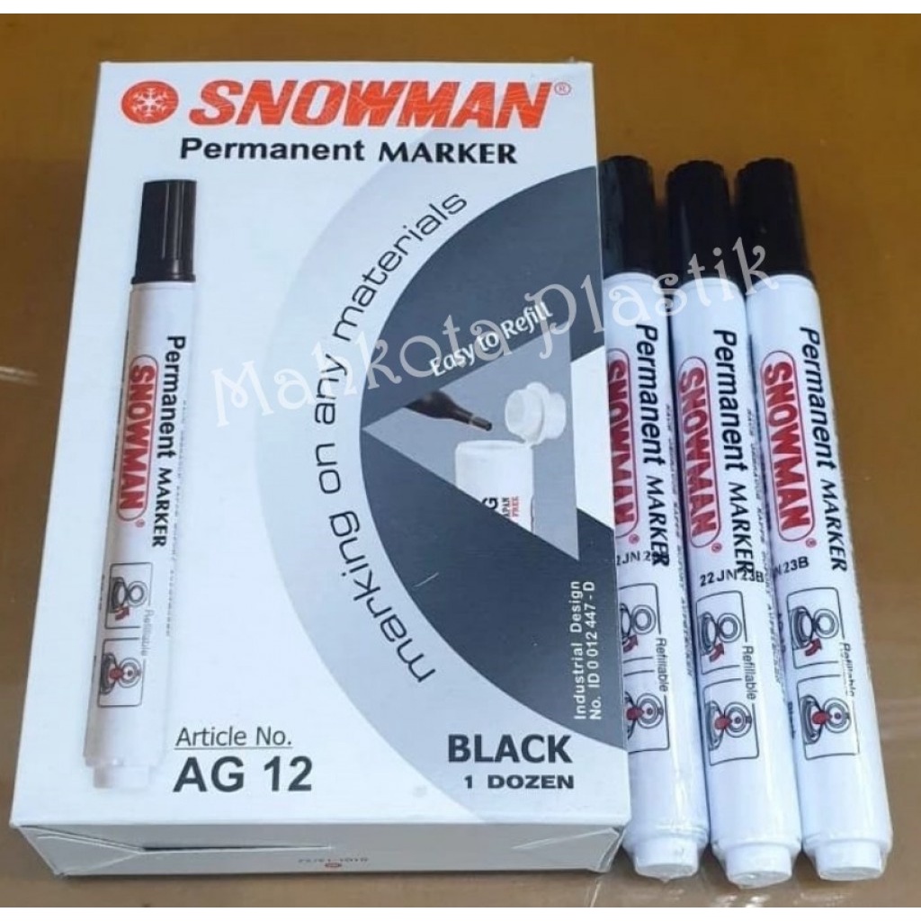 

Spidol Permanent Marker Snowman AG 12