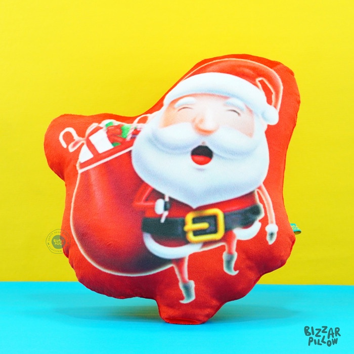Bantal Souvenir Natal Souvenir Natal Murah Souvenir Natal Size S - Santa 1