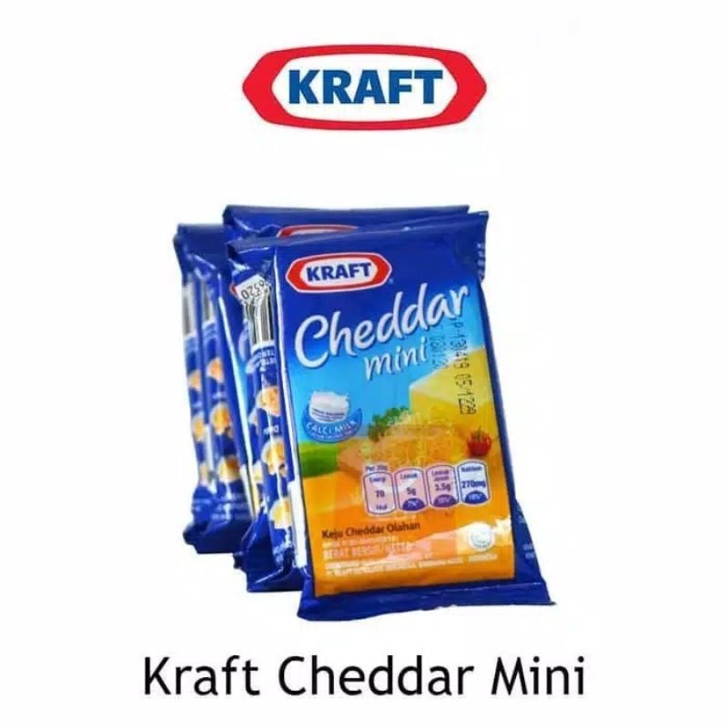 

1 Renceng KRAFT CHEDDAR Mini Isi 8 Pcs x 30 Gr