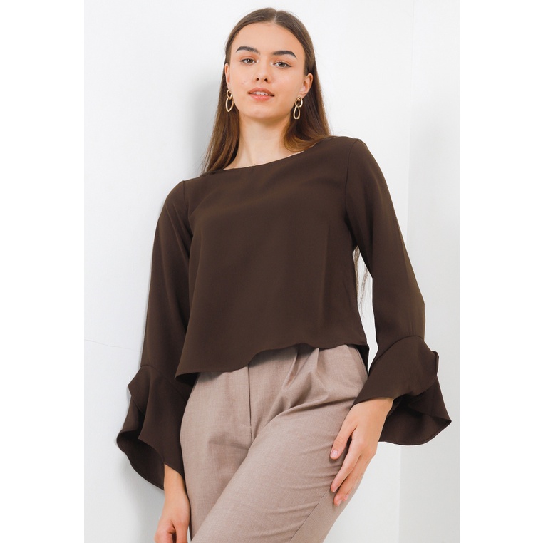 Milia Blouse In Brown