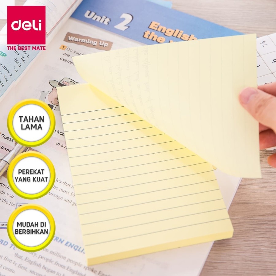 

Sticky Notes Deli Uk 152x101mm 100 Sheet - EA00752