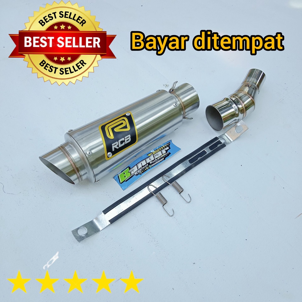 TERMURAH KNALPOT RACING RCB NINJA 250 FI NINJA 250 KARBU NINJA 250 MONO SATU SILINDER SLIP ON