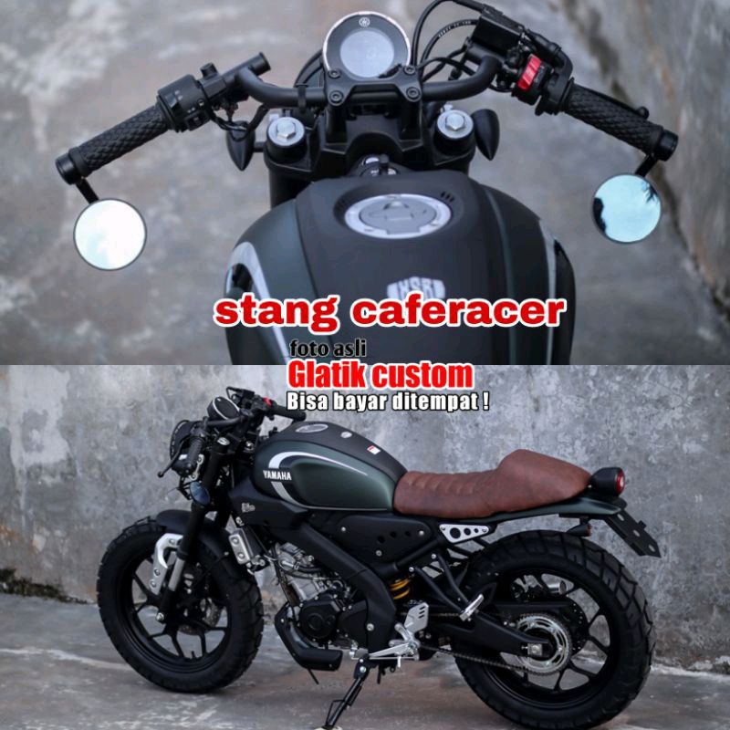stang caferacer xsr 155 hitam