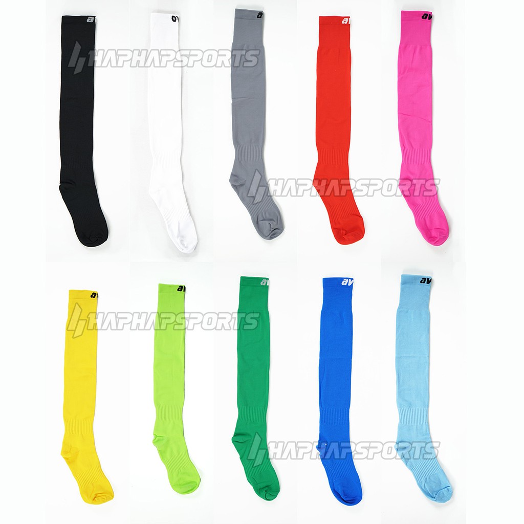 Kaos Kaki Bola AVO R1 Nylon Hitam & Putih