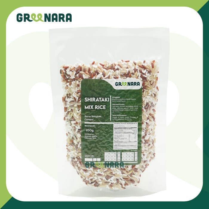 

[KUALITAS PREMIUM] Shirataki Mix Rice 250gr / Shirataki mix Beras Merah , Coklat Organik Termurah