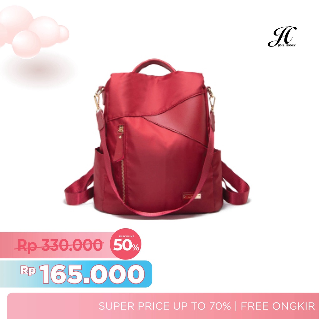 Jims Honey - Zoe Plus Backpack Bag Tas Ransel Viral Best Seller Produk Ori JH