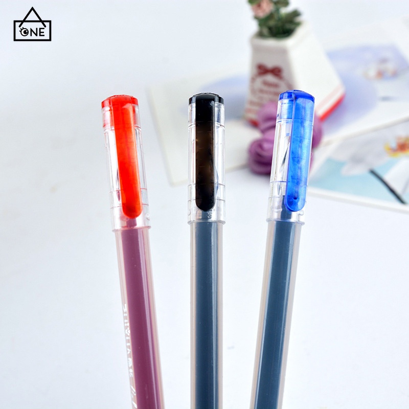 

COD❤️Pena Tinta Gel Plastik Ujung Berlian Kapasitas Besar 0,5 mm Pena Khusus Siswa Ujian Tanda Tangan