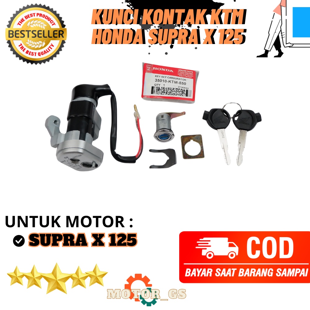 Kunci Kontak Honda Supra X 125 / Kunci Kontak Assy Motor Supra X 125 - KTM