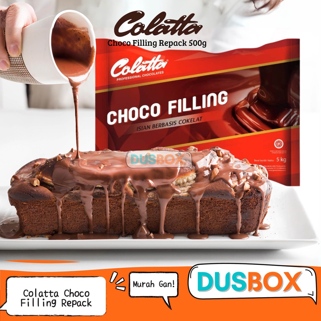 

LAKU Colatta Choco Filling Repack g/ Coklat Collata / Choco Filling Colatta / Coklat Filling /